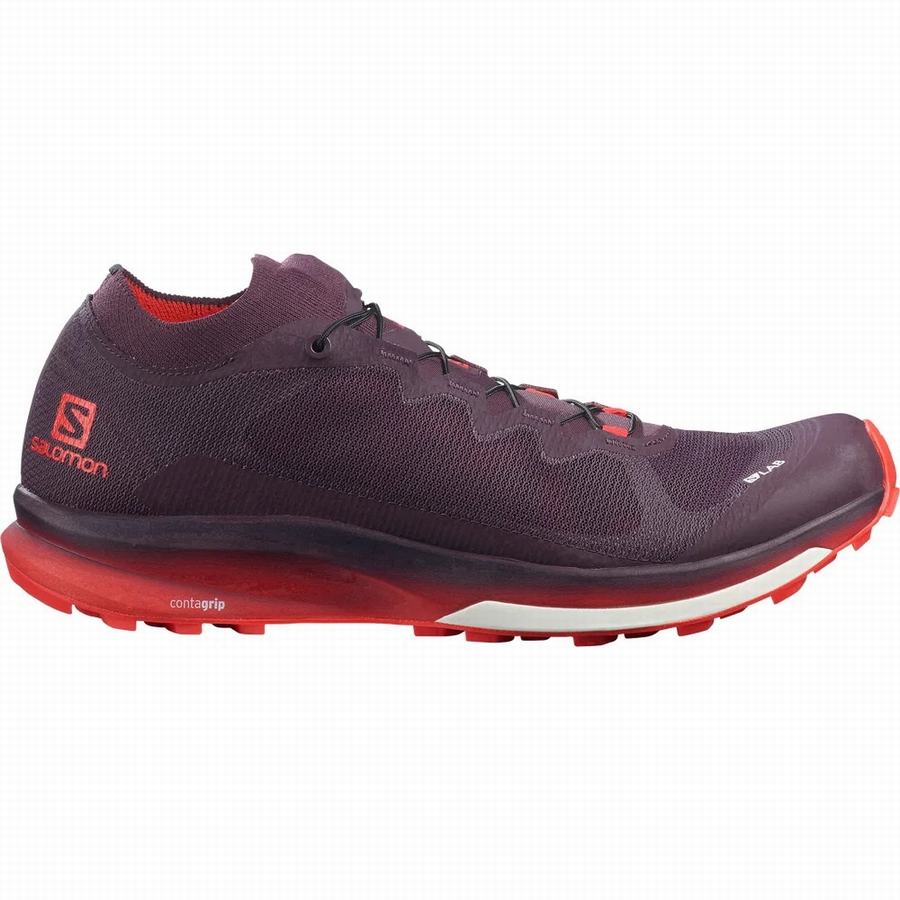 Buty Trailowe Salomon S/Lab Ultra 3 Damskie Bordowe ||HAA1868LS||